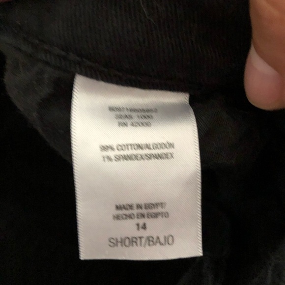 Basic Editions Black Jeans Stretch Women 14 Short Petite - Picture 6 of 6